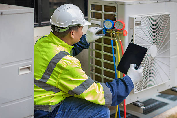 Professional Ductwork Repair technician working in Prather, CA